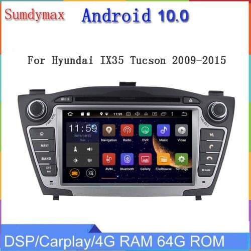7inch double din car dvd multimedia player for TUCPON IX35 TUCPON IX 2009-2015 android 10 PX6 6core 4G+64G