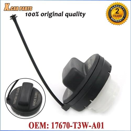 Car Fuel Tank Gas Filler Cap Tethered Assembly 17670-T3W-A01 For Honda Civic CR-V Accord Insight Fit Odyssey Pilot Crosstour
