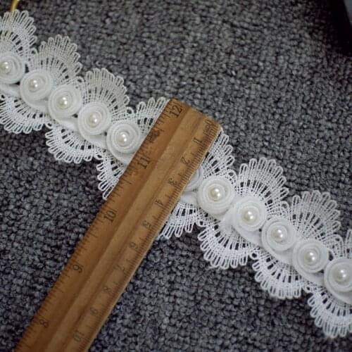 Beaded lace accessories pearl lace wedding dress diy decorative clothing accessories decorative materials