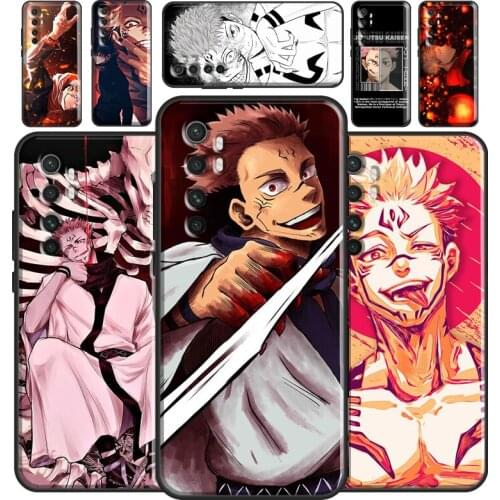 Anime Jujutsu Kaisen Ryomen Sukuna Phone Case For Xiaomi Mi 11 Lite 9 10 9T 10T Pro POCO X3 M3 Pro F3 Mi 11 Ultra Back Cover