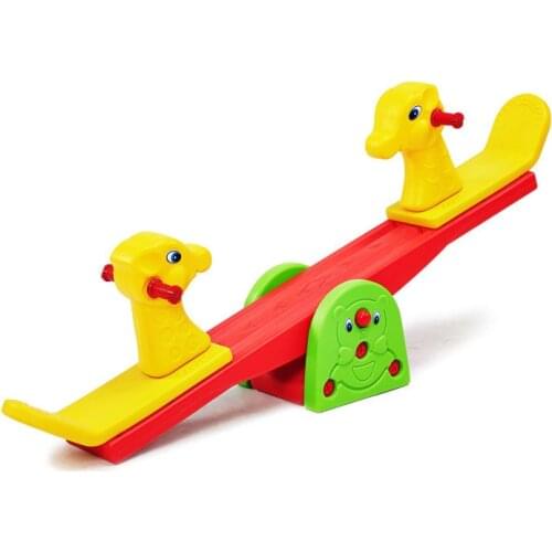 Playground Kindergarten Cartoon animal seesaw children rocking horse double seesaw indoor sport toy kids Interactive Game