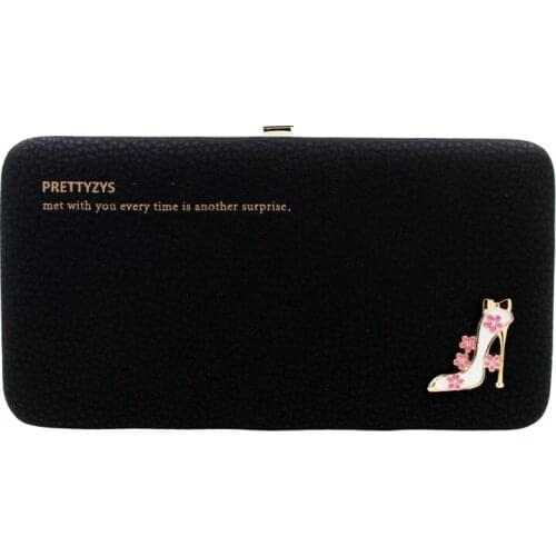 Fashion Shoes Women Wallet Brand Femela Purse Functional Phone Wallet Long Women Clutch Purse With Wrist Strap