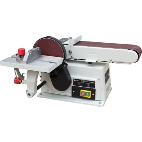 Desktop Polisher 220V Electric Metal Plastic Knife Arc Home DIY Woodworking Sanding Machine Sand Disc Belt Machine Equipment