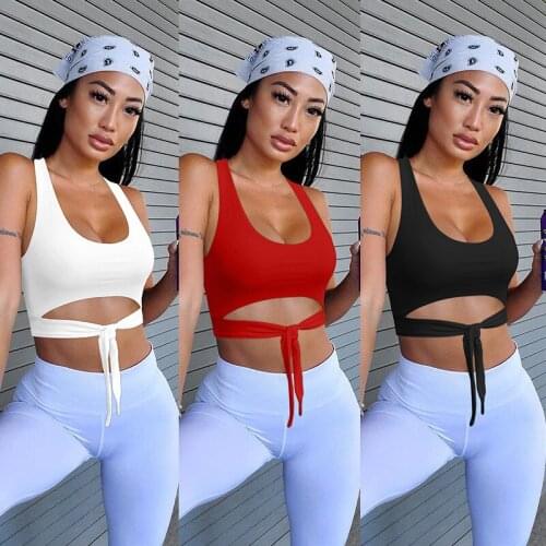 New Fashion Sexy Womens Crop Top Summer Casual Tank Tops Ladies Vest Sleevelees Bandage Camis
