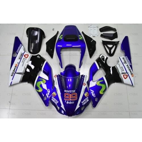Fairings for YZF R1 1998 YZFR1 Plastic Fairings 1998 YZF1000 R1 Bodywork 1998 - 1999 Blue White Black