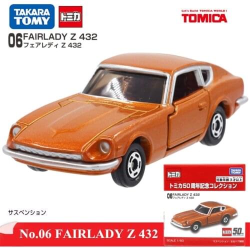 Original Tomy Mini 50th Anniversary 1:60 Sport Racing Car Coupe 06 Alloy Cars Diecast Metal Collection Model Toy For Baby 141266