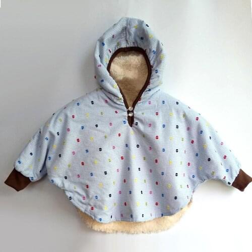 Infant Girls Boys Coat Wear Fleece Hoodie Outwear Spring Autumn Winter Warm Cloak Childrens Clothing Poncho Cape
