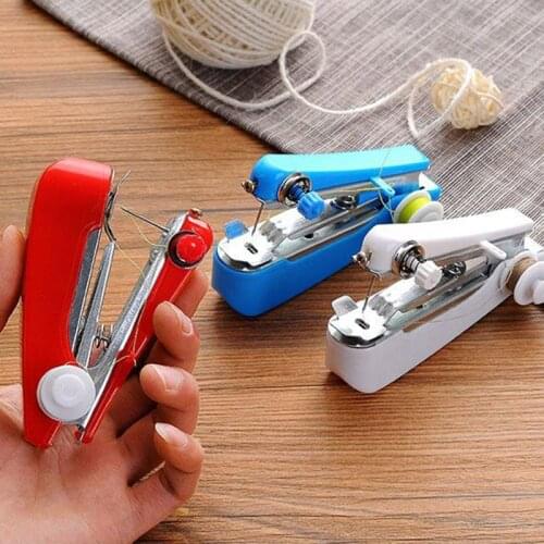 Portable Smart Needlework Cordless Mini Hand-Held Clothes Fabrics Sewing Machine Tool PI669
