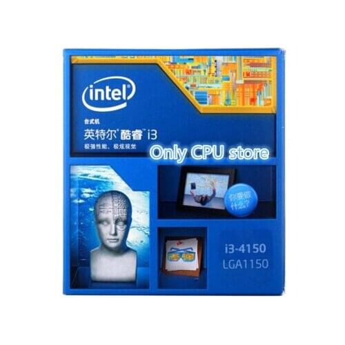 Intel Core Processor I3 4150 I3-4150 LGA1150 22 nanometers Dual-Core 100% working properly Desktop Processor free shipping