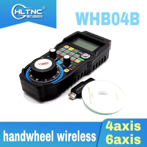 2021 PROMOTION XHC handwheel wireless Mach3 MPG pendant handwheel for milling machine 4 6 axis MPG WHB04B-4 WHB04B-6 for CNC