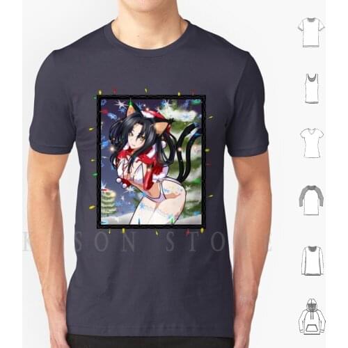 Christmas Kuroka T Shirt Cotton Men Diy Print Anime Highschool Dxd Manga High School Dxd Rias Gremory Girls Koneko