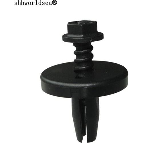 Shhworldsea 100pcs auto clip and fasteners under hood retainer for ford N802737-S for tempo&Topaz