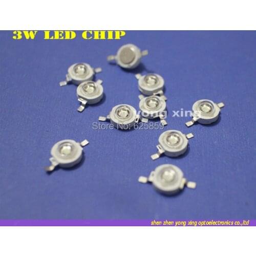 50PCS 3W Blue High Power LED Emitter 700mA 470-475NM