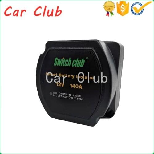 Smart Battery Isolator 12V 140A smart waterproof Main and Auxiliary dual battery isolator VSR Universal for RV ATV UTV MARINE