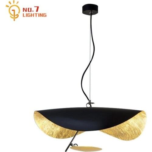 Modern Flying Saucer Pendant Lights LED E27 Gold Black Iron Art Decor Industrial Indoor Lighting Living/Dining Room Restaurant