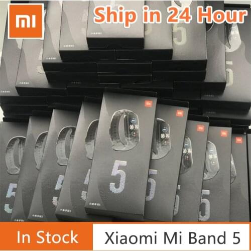 Xiaomi Mi Band 5 Smart Bracelet 4 Color Touch Screen Miband 5 Wristband Fitness Track Heart Rate Monitor Swim Sport Smartband