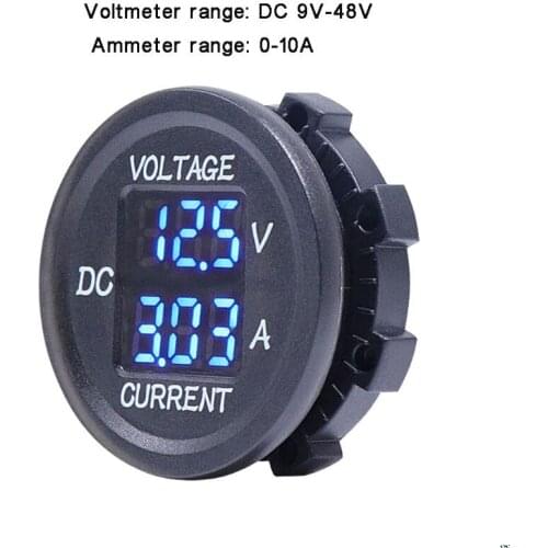 DC 9V to 48V 10A Digital Voltmeter Ammeter Voltage Current Meter Measurement LED Display