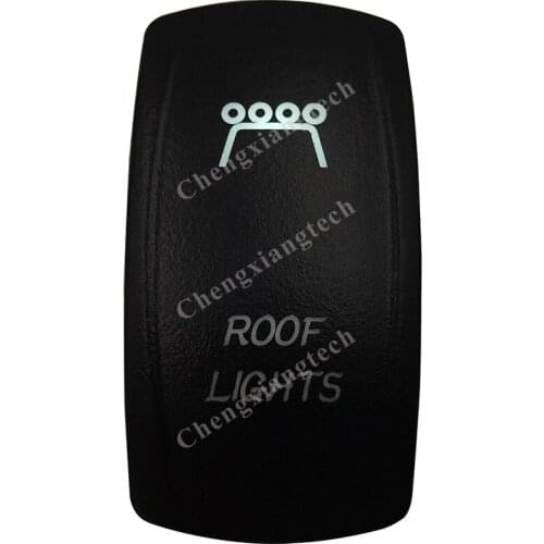 DC12V 24V Marine Grade ROOF LIGHTS Rocker Switch White Led lamp 3 Pin ON/OFF SPST Waterproof IP66