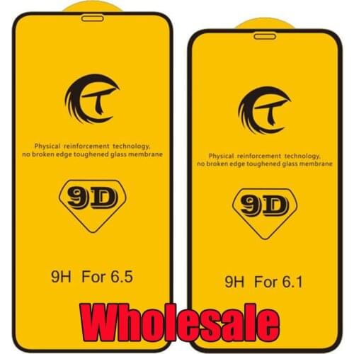 50pcs 9D Full Cover Curved Tempered Glass Screen Protector Shield Film For iPhone 13 Pro Max 12 Mini 11 XS XR X 8 7 6 Plus SE