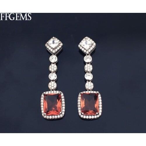 FFGems Zultanite Earrings Real 925 Silver Sterling Diaspore Stone Color Change Fine Jewelry For Women Party Gift Free Shipping