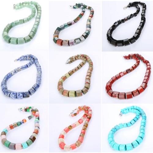 18 Colors Bohemian Ethnic Women Bib Statement 10-18mm Brazil Natural Opal Stone Beads Necklace Natural Category A 20 "