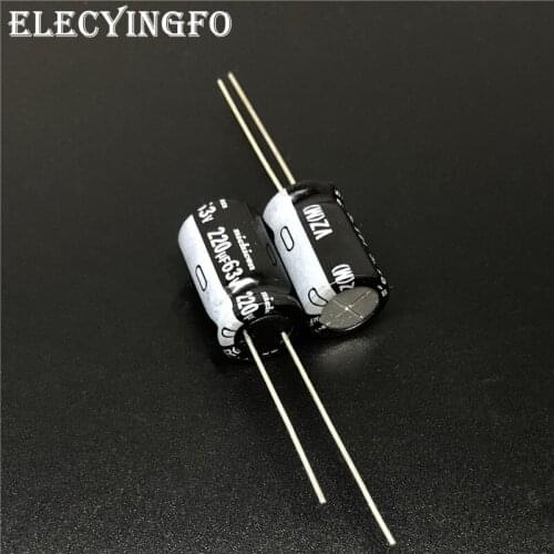 10Pcs/100pcs 220uF 63V NICHICON VZ Series 10x16mm Wide Temperature Range 63V220uF Aluminum Electrolytic Capacitor