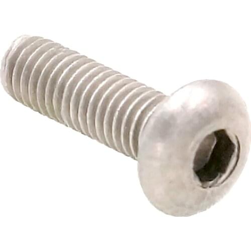 20pcs M5x0.8 Thread Length 6/8/10/12/16/20/25/30/35/40/45/50mm GR2 TA2 Titanium Hex Socket Dome Screw Bolt Anti Acid Corrosion