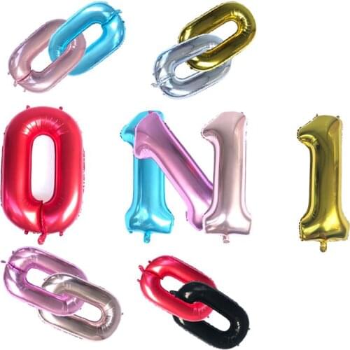 40-Inch Oversized Number 1 0 balloon Helium Foil globos Wedding Anniversary birthday party Decoration baby shower Supplies