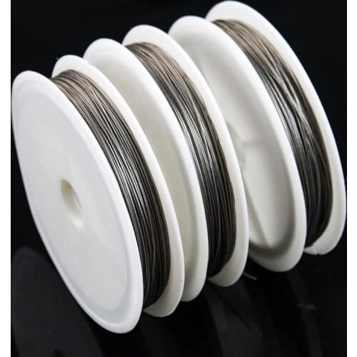 40M/Roll Silver Steel Wire for Crystal DIY Bead Curtain Colorfast Beading Wire Jewelry Cord String for Craft Making Supplies