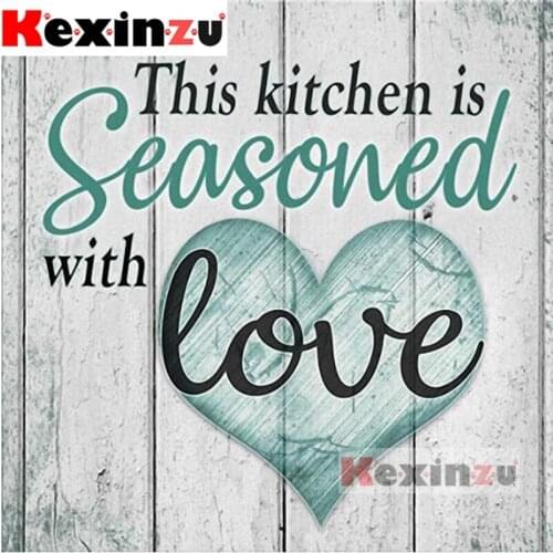 Full Square Round Drill 5D DIY Diamond Painting"Heart-shaped letters"3D Embroidery Rhinestone Cross Stitch 5D Home Decor X5