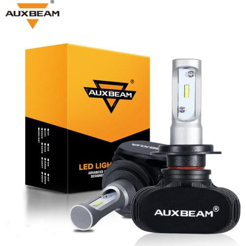 Auxbeam H11 LED Car Headlight Bulbs 50W Cool White 6500K H4 H7 H13 9005 9006 LED Bulbs Hi- Lo Beam IP65 Waterproof Series NF-S1