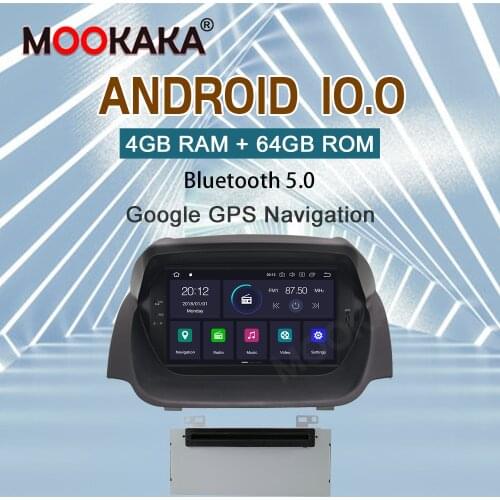 PX6 4+64G Android 10.0 Car Stereo DVD Player GPS Glonass Navigation For Ford Fiesta 2013 -2016 Car Multimedia Radio BT Head Unit