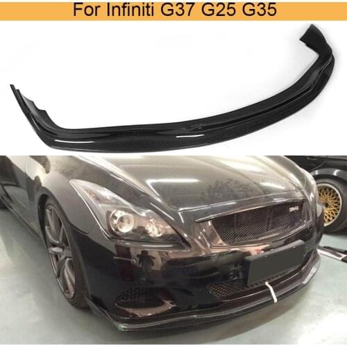 Carbon fiber car front spoiler auto front lip for infiniti G37 2 door base sedan journey sedan 2009-2013
