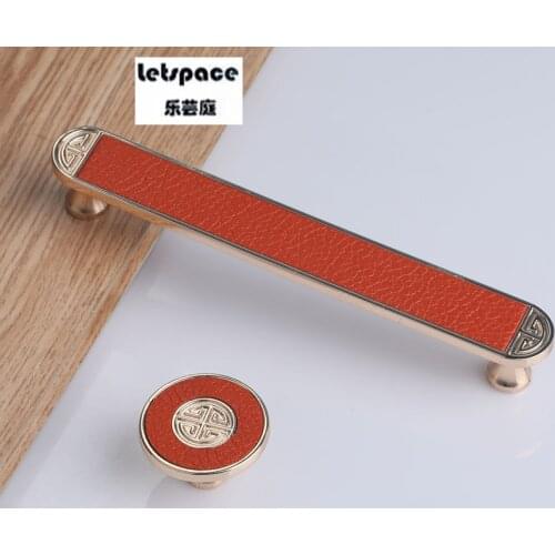 Free shipping5/3.8"Modern simple leather handle Hardware cabinet door handle wardrobe cabinet leather handle Fashion shoe handle