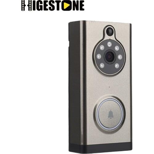 Higestone WIFI Video Doorbell Wireless with built-in 8GB card Outdoor ring bell Battery Monitor viewer IR Night Vision peephole