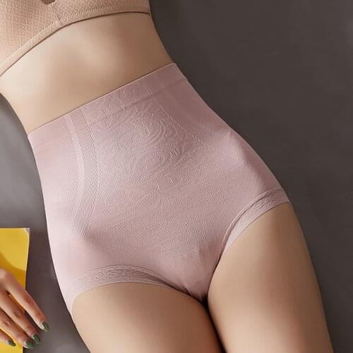 Seamless 16CM High Waist Shapers Women Body Shaper Slimming Butt Lifter Shapewear Soft Cotton Underwear Tummy Control Panties
