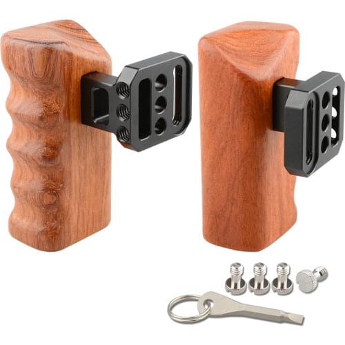 CAMVATE Wooden Handle Grips (left & right) for Panasonic GH Series C1650