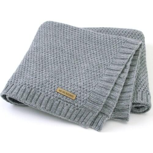 Baby Blanket Knitted Newborn Swaddle Wrap Blankets Super Soft Toddler Infant Bedding Quilt For Bed Sofa Basket Stroller Blankets