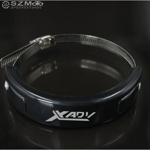For HONDA X-ADV XADV Silencer Round Oval Exhaust Protector Can Cover Motorcycle SCOPE 100MM-140MM Protect with logo 2017 2018