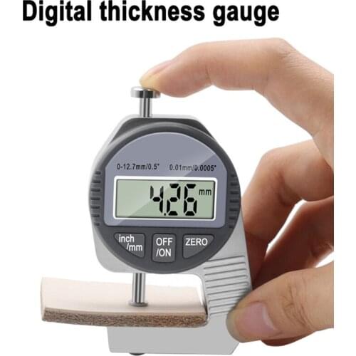 Inch/Metric Digital Thickness Gauge 0.0005" (0.01mm) Resolution for Engineer Use High-precision Thickness meter gage