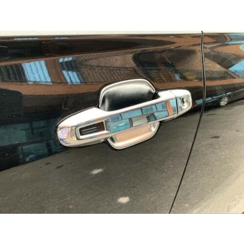 Chrome Full Set Door Handle Bowl Cover Trims New For 2019-2021 Subaru Forester Smart Keyhole