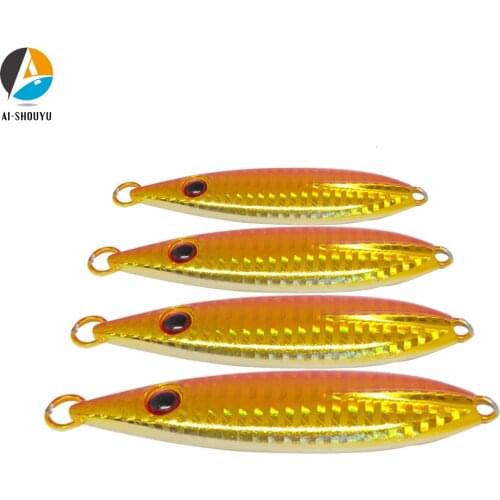 Metal Spinner Jig Hard Bait 60g 80g 100g 150g Saltwater Jigging lead Fishing Lure Laser Body Sinking Bait Crap Fishing Tackle