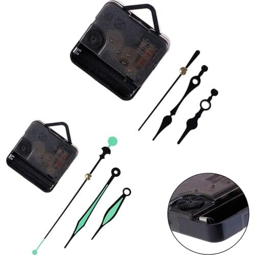 1 Set Silent Wall Clock Quartz Clock Needle Movement Black and Red Hand DIY Replacement Part Repair Kit Tool Set Clock Mechanism