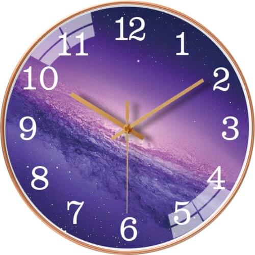 10 Inch Nordic Landscape Wall Clock Bedroom Silent Hanging Clock Cartoons Round WallClock Office Art Quartz Horologe Home Decor