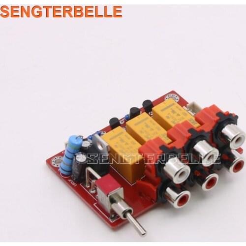 New Audio Input Switch Board Relay 3 way Audio Signal Input Selection Preamplifier Board
