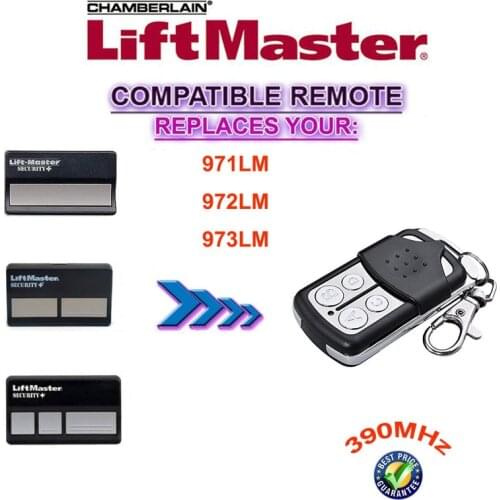 50PCS new 390mhz Liftmaster Garage Door remote control replacement 971LM/972LM/973LM /139.53681B/13953180 DHL shipping