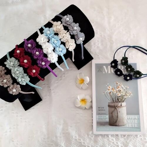 Girls Hairband Pearl Flower Hair Accessories Hairbands Beautiful Hair Hoop Hair Princess Headbands Girls Hair Accessories