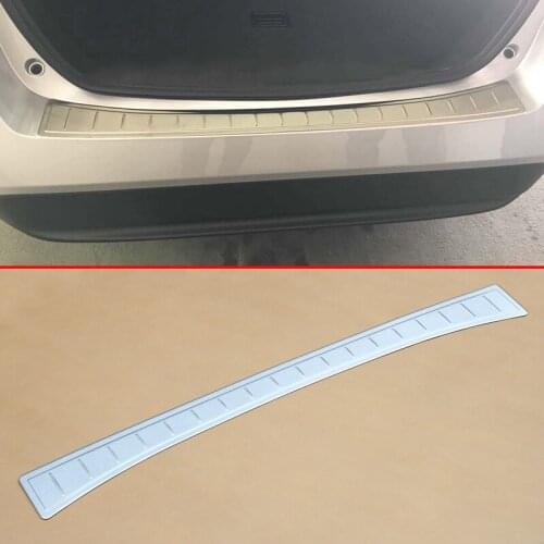 Steel Rear Bumper Protector Strip Trim For 2016-2018 Toyota Prius Trunk Sill Protective Parts