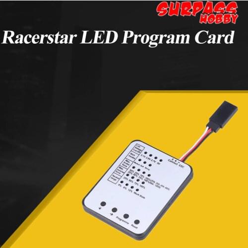 SURPASS HOBBY Racerstar LED Program Card For 25/35/45/60/80/120A ESC Electronic Speed Controller Motor Set For RC Car