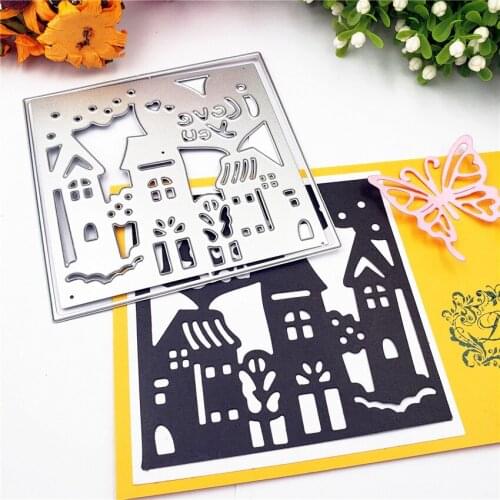 Die cutting die toy metal city crafts paper relief DIY embossed Easter New Year Valentines Day